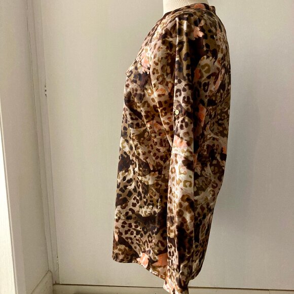 Calvin Klein Blouse S | Abstract Animal Print | Classy & Chic - Picture 4 of 11